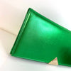 Lodi Green Leather Clutch Bag