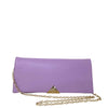 Lodi Leather Clutch Bag - Lilac