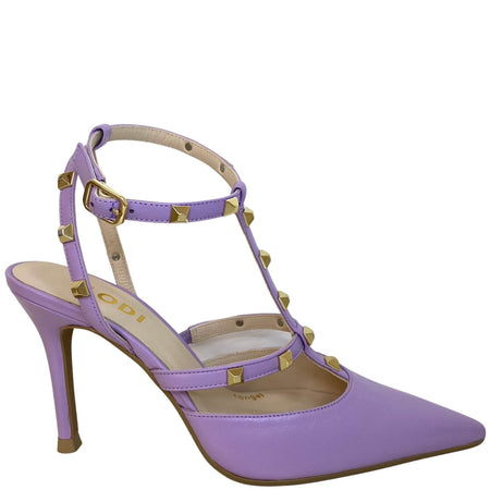 Lodi Sofia Studded Stiletto Shoes - Lilac