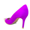 Lodi Sompo Studded Stiletto Shoes - Fuchsia Pink