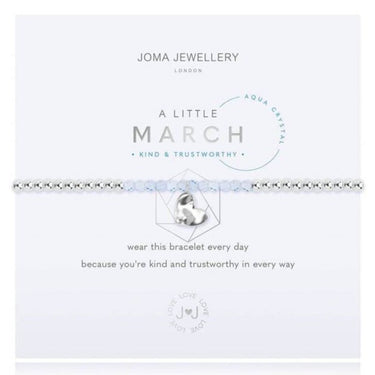 Joma Birthstone March Aqua Crystal Bracelet