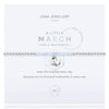 Joma Birthstone March Aqua Crystal Bracelet