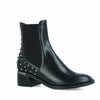 Menbur Black Studded Pull On Ankle Boots