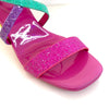 Menbur Glitter Block Heel Sandals