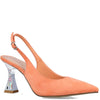 Menbur Orange Jewelled Heel Pointed Toe Shoes