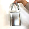 Menbur Silver Sparkle Box Bag