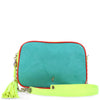 Menbur Turquoise Colour Block Crossbody Bag