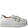 Moda In Pelle Arlenne Leather Platform Shoes - White