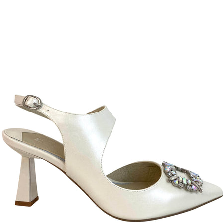 Moda In Pelle Ginazia Ivory Shoes