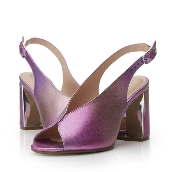 Moda In Pelle Molina Pink Ombre Sling Back Sandals