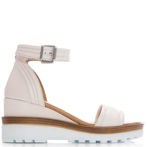 Moda In Pelle Pinche Off White Wedge Sandals