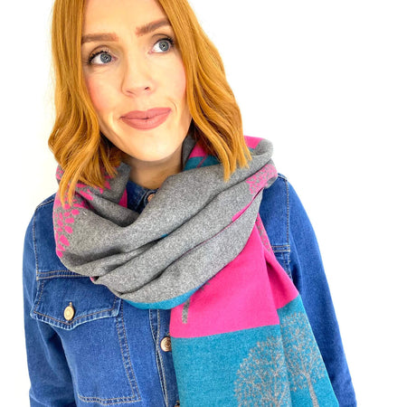 Mollie Hot Pink Wrap Scarf