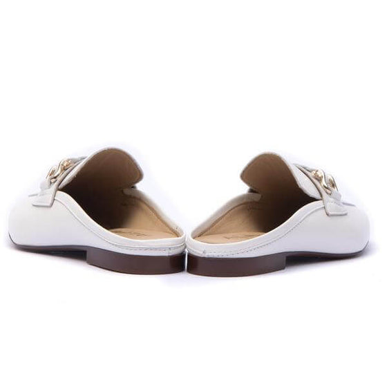 Alpe White Slip On Loafers