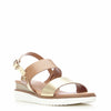 Mode In Pelle Navasi Sandals - Tan/Gold