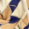 Navy & Camel Abstract Scarf
