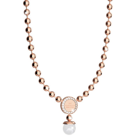 Rebecca Rose Gold Hollywood Pearl Necklace