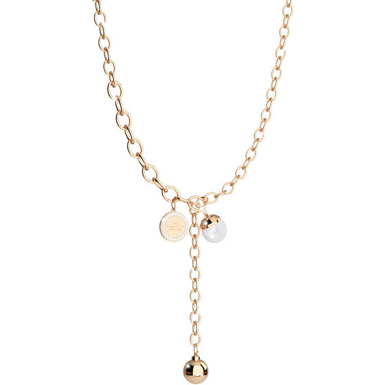 Rebecca Hollywood Gold & Pearl Necklace