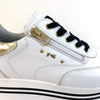 Nero Giardini White Leather Raised Sole Sneakers