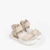 NeroGiardini Beige & Green Print Sandals