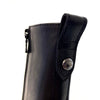 NeroGiardini Black Leather Block Heel Platform Boots