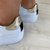 NeroGiardini White Leather Studded Sneakers