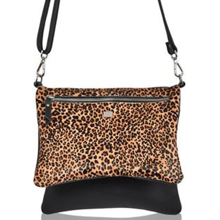 Owen Barry Cole Leather Bag - Mini Leopard Black