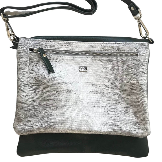 Owen Barry Cole Leather Bag - Titanium Kew