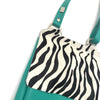 Owen Barry Flora Leather Bag - Zebra Aqua