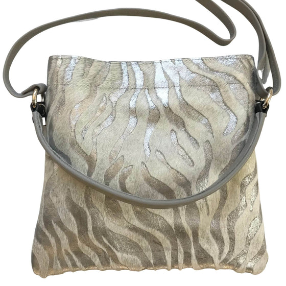 Owen Barry Iggy Leather Bag - Zebra Fog