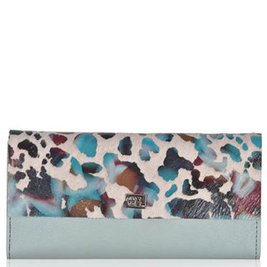 Owen Barry Large Vermont Leather Purse - Bora Duck Egg