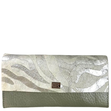 Owen Barry Large Vermont Leather Purse - Zebra Koala