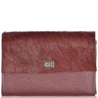 Owen Barry Small Vermont Leather Purse - Bloodstone Rioja