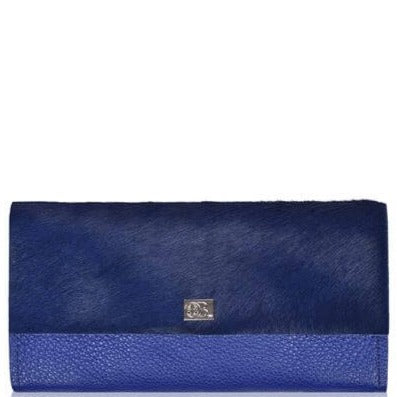 Owen Barry Large Vermont Leather Purse - Indigo Malibu