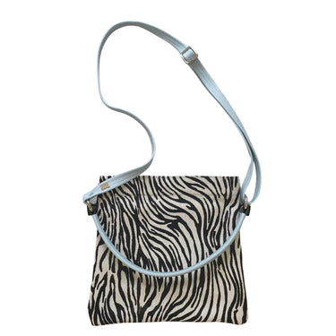 Owen Barry Iggy Leather Bag - Mini Zebra Kos Blue