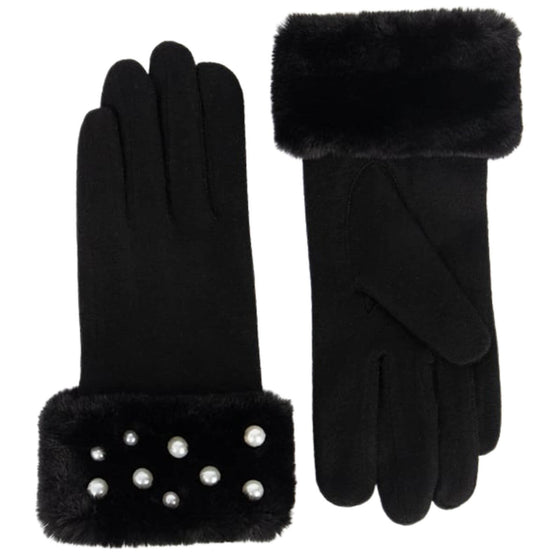 Pia Rossini Jasmin Pearl Gloves - Black