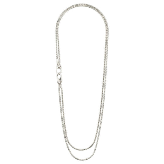 Pilgrim Solidarity Silver Snake Chain Necklace