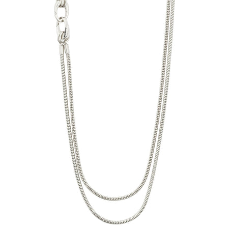 Pilgrim Solidarity Silver Snake Chain Necklace