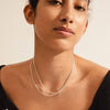 Pilgrim Solidarity Silver Snake Chain Necklace