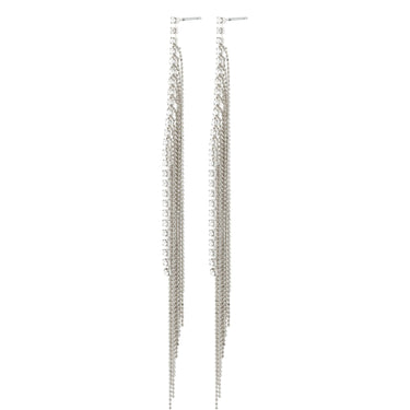Pilgrim Ane Crystal Waterfall Silver Earrings