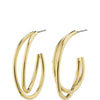 Pilgrim Angelica Gold Hoop Earrings