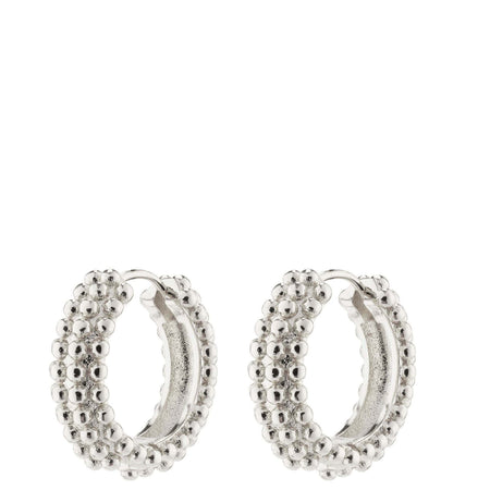 Pilgrim Anitta Silver Bubbles Hoop Earrings