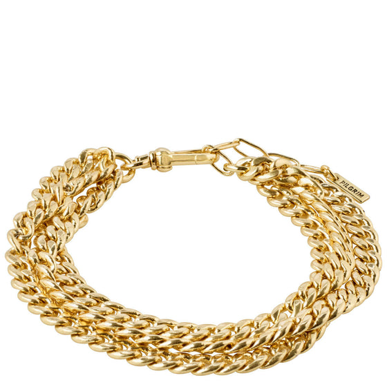 Pilgrim Authenticity Gold Curb Chain Bracelet