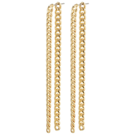 Pilgrim Authenticity Gold Curb Chain Drop Earrings