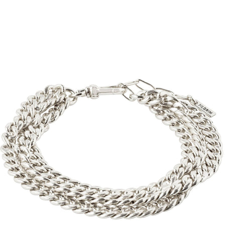 Pilgrim Authenticity Silver Curb Chain Bracelet