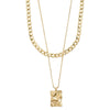 Pilgrim Bathilda Gold Double Necklace