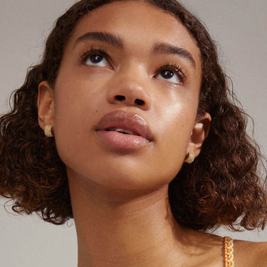 Pilgrim Be Gold Huggie Hoop Earrings