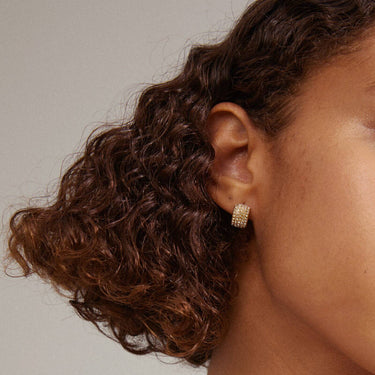 Pilgrim Be Gold Huggie Hoop Earrings