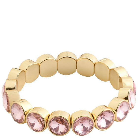 Pilgrim Callie Gold Pink Crystal Bracelet