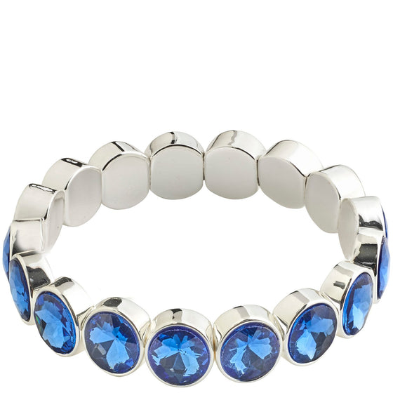 Pilgrim Callie Silver Blue Crystal Bracelet