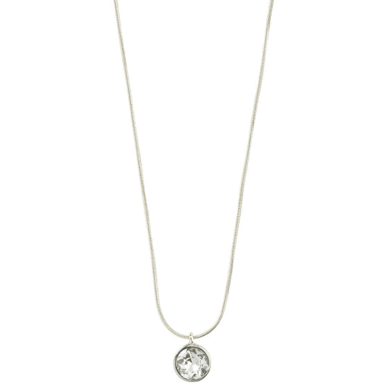Pilgrim Callie Silver Crystal Pendant Necklace